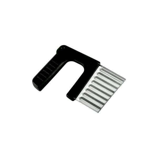 Stainless Steel Crinkle Cut Vegetable Cutter - Silver &amp; Black