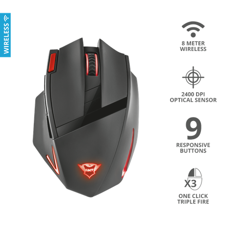 Trust Gxt 130 Ranoo Wireless Gaming Mouse Buy Online In South Africa Takealot Com