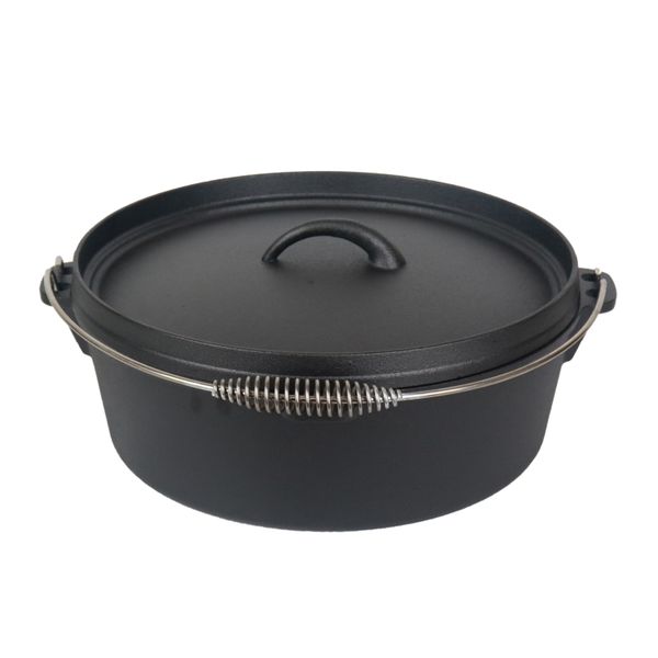 Bon Voyage No. 12 Cast Iron 6QT Dutch Oven Potjie Pot 31cm