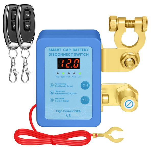 12V/240A Automatic Cut/Shut Off Switch, Car Battery Kill Switch - 2800W