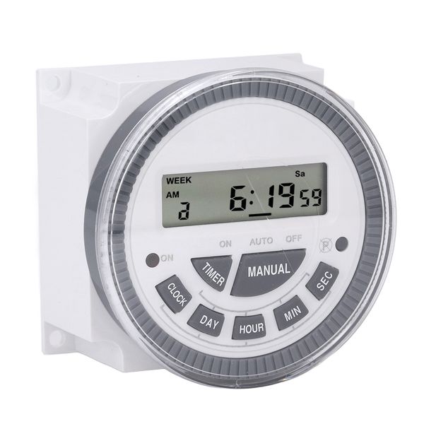 Digital Timer Switch 1-168 Hour 7 Day Time Controller for Home