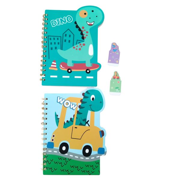 Stationary Notebook for School with Dinosaurs