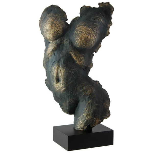 Golden Ember Bronze Lady Figurine