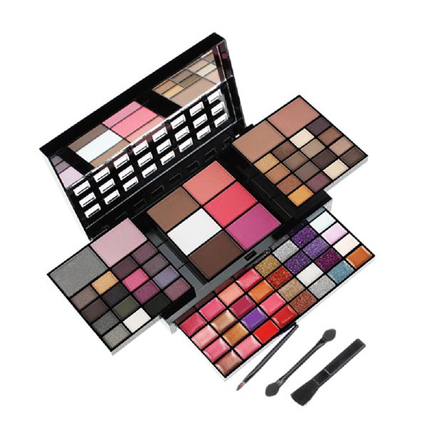 74Colors Makeup Set Lip Gloss Blush Powder Primer Glitter Sequins for Women