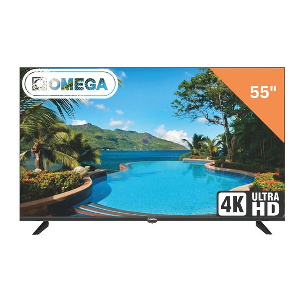 Omega 55" 4K Ultra HD Frameless Smart TV Certified A+Panel/Multi-ScreenMode