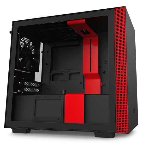 NZXT Computer Chassis H210 Black/Red CA-H210B-BR