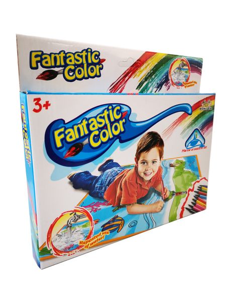 Marine Coulouring Sheet &amp; 12 Colouring Koki's - Reusable &amp; Washable