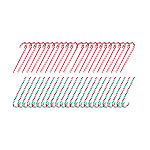 48Pcs Plastic Fake Candy Canes for Christmas Tree Hanging Decorations