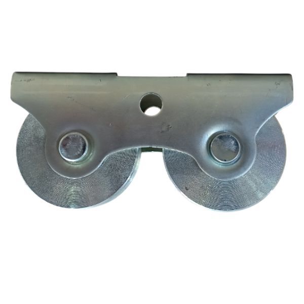 Heavy Duty Double Steel Wheel - Twin Caster Wheel with Bracket
