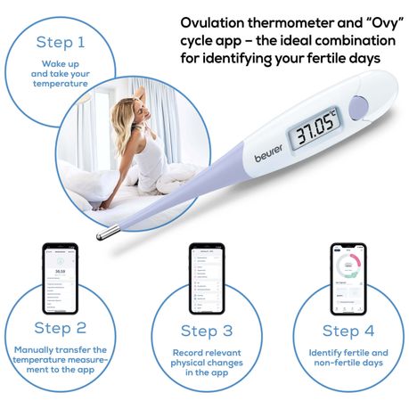 Thermomètre basal pour la grossesse et le suivi de cycle - Ovy by Beurer -  OT20