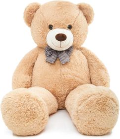 Huggable & Soft Giant Teddy Bear - Light Brown- 130cm | Shop Today. Get