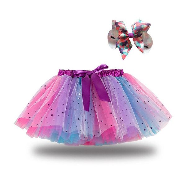 Layer Fairy Skirt - Purple Rainbow image