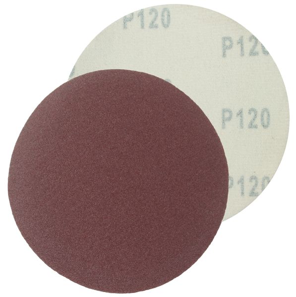 115mm Velcro Sanding Disc Paper - 120 Grit - Pack of 5