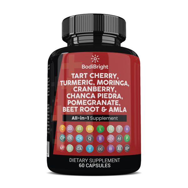 Tart Cherry Extract with Turmeric, Moringa, Cranberry &amp; Chanca Piedra