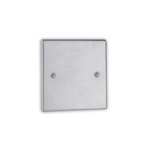 Silver Metal 4x4 Blank Cover