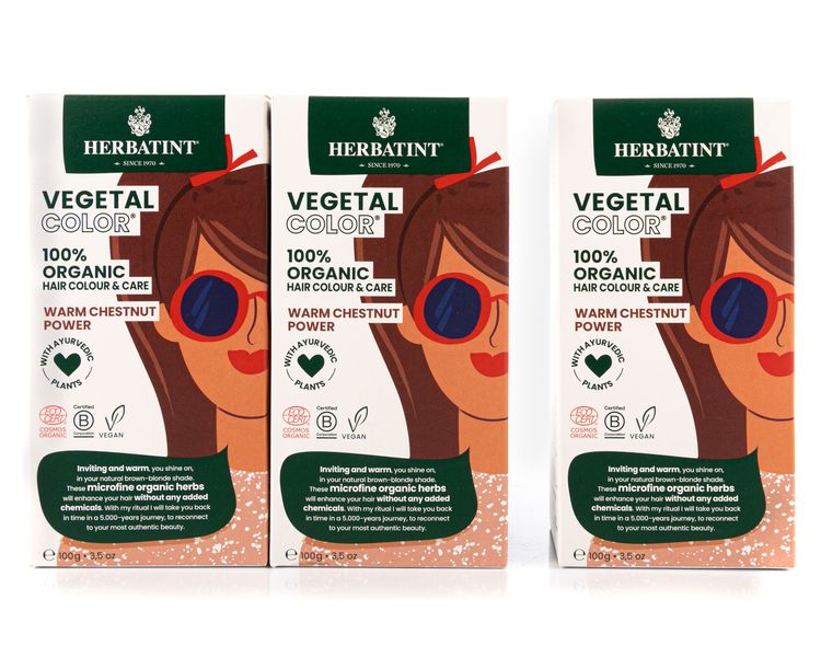 Herbatint Vegetal Warm Chestnut Power- 100% organic hair colour