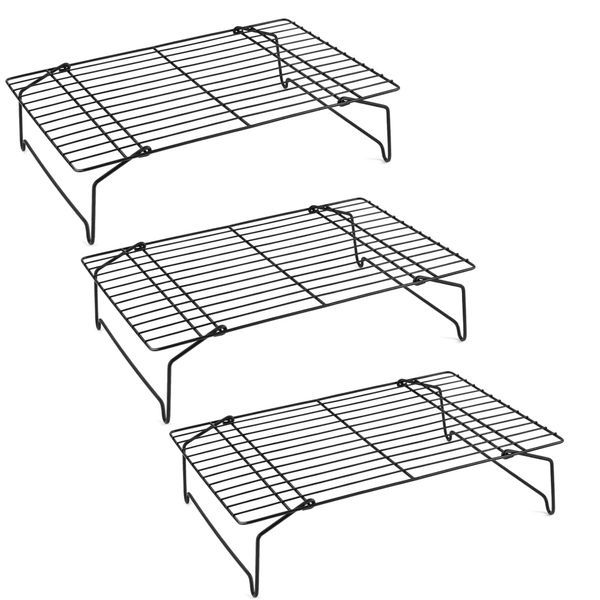 HOMGEM 3-Tier Stackable Stainless Steel Cooling Baking Racks