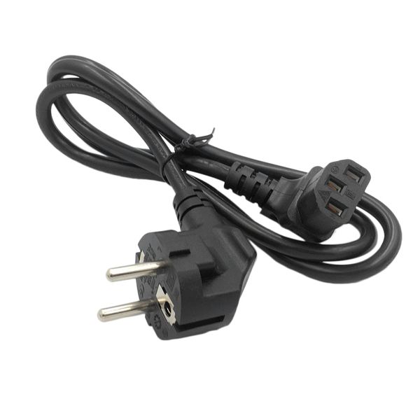 Eu To C13 Up Angled Power Adapter Cable For Wall Mount Tv(Eu Plug)