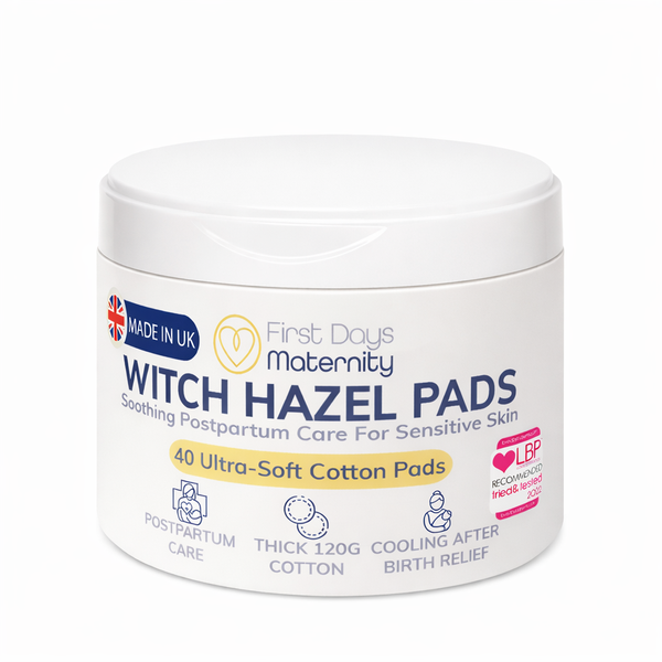 First Days Maternity Witch Hazel Pads - Postpartum &amp; Hemorrhoids (40 Pack)