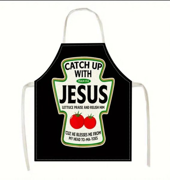 Apron with a Funny Bible Verse Design
