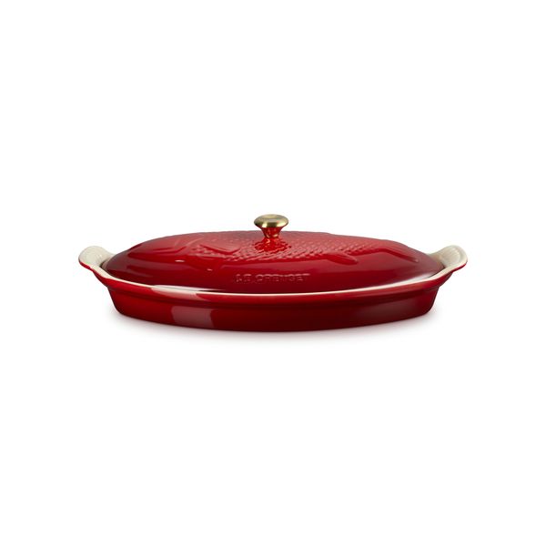 Le Creuset Stoneware Heritage Fish Baker with Lid - 1.6L