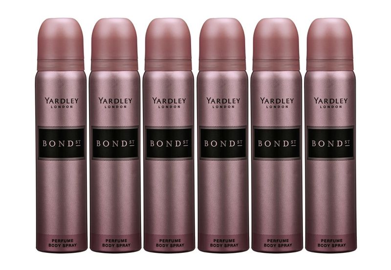 Yardley Bond Street Perfume Body Spray 6 x 90ml