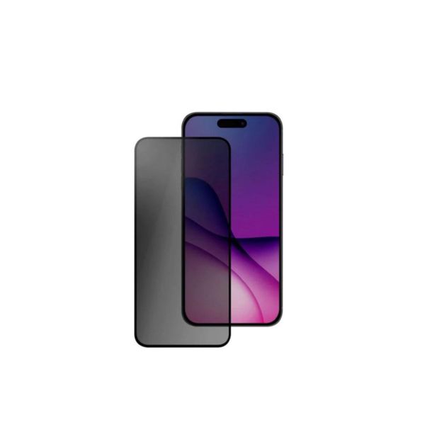 2 Pack Privacy Screen Guard Tempered Glass Protector Compatible with iPhone 15 Pro