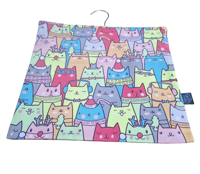 Laundry Peg Bag - Colourful Cats Gathering