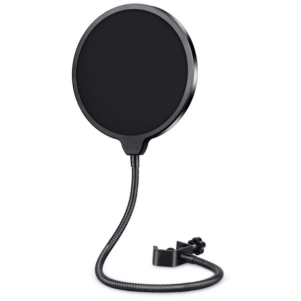 Double Layer Studio Microphone Pop Filter Flexible Wind Screen Sound