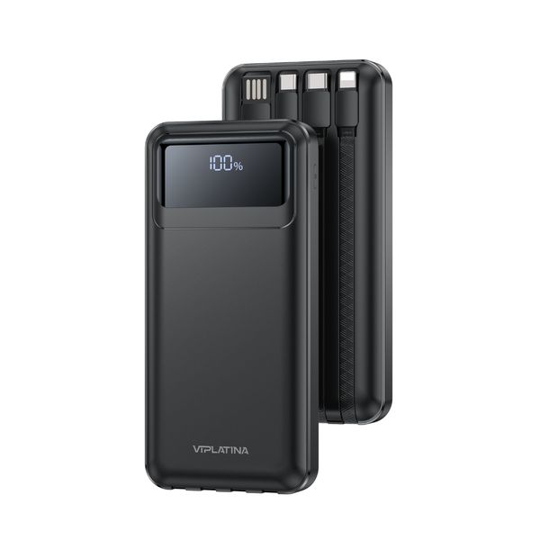 VIPLATINA VP-17 10000mAh Power Bank with Digital Display - Fast Charging