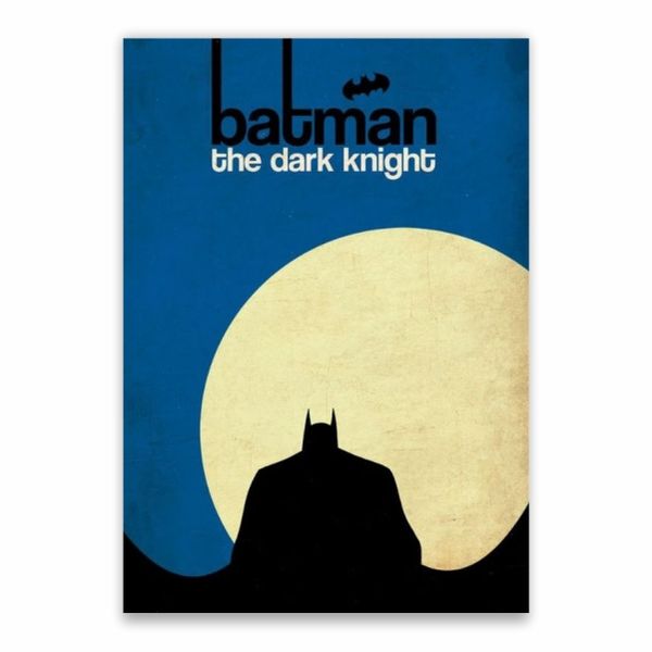 Batman The Dark Knight Blue Background Poster - A1