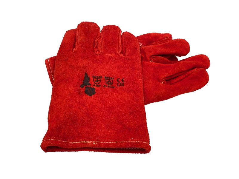 Short Leather Braai Gloves - Welders Heat Resistant Gloves