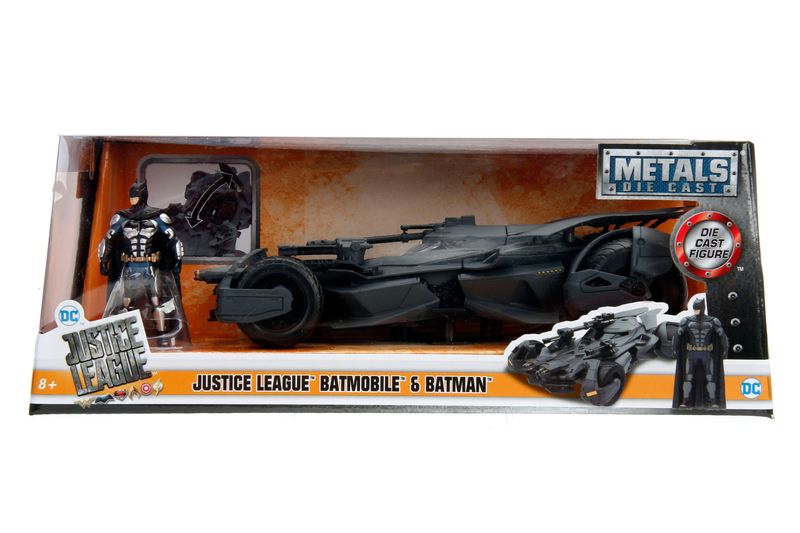 Jada Batman Justice League Batmobile 1:24 with Batman Figure
