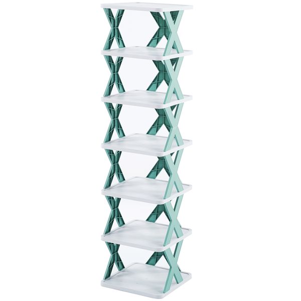 Shoe Rack Storage Shelf Entryway Organizer - 7 Tier