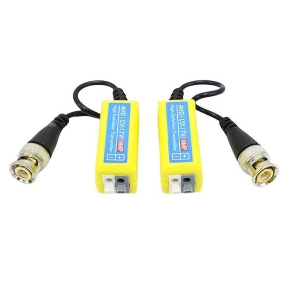 8Mp/4K Passive Hd Bnc Video Balun Transceiver Transmitter 3 Pair (6)