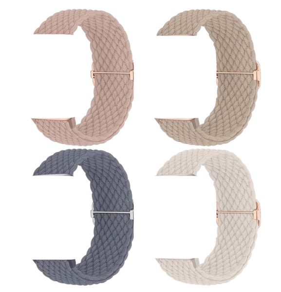 4 Pack Woven Straps Compatible with Apple Watch 42-49mm Models - Multicolor