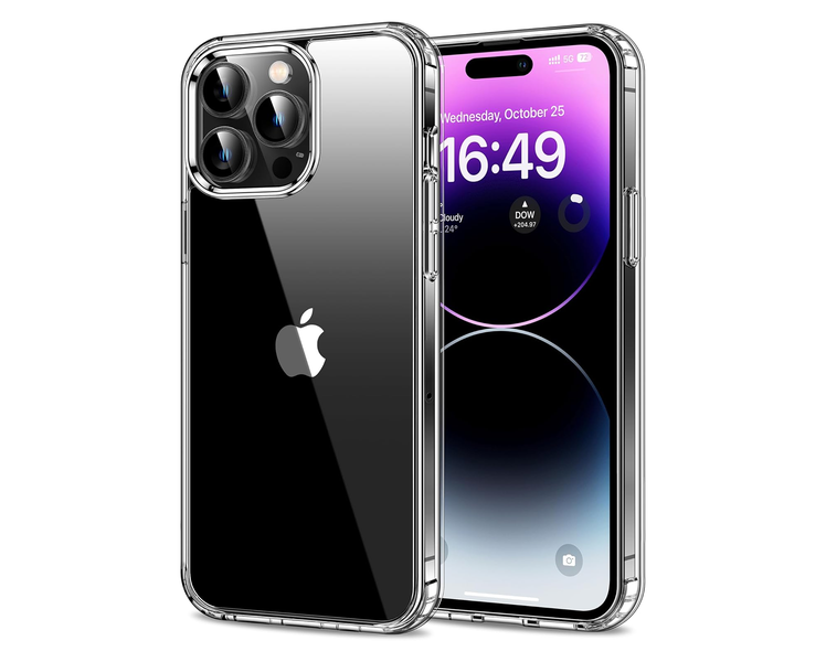 Clear Case Slim TPU Shockproof Cover Compatible with iPhone 12 Pro