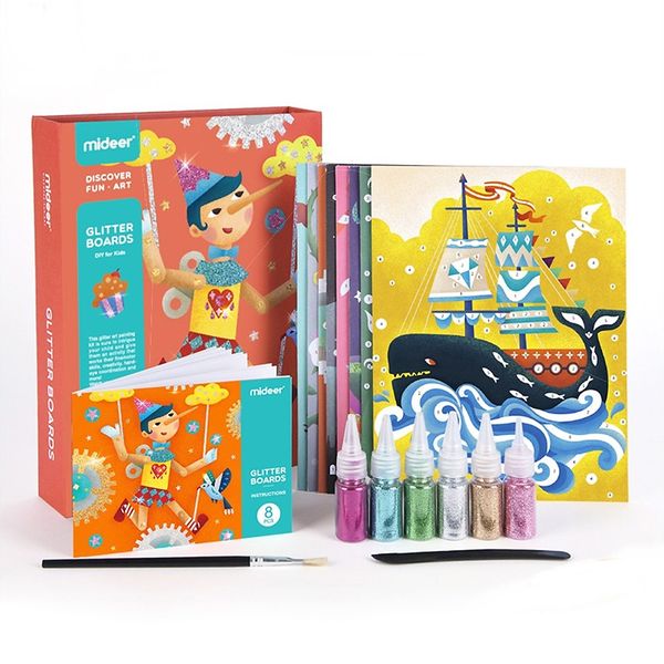 Mideer Glitter Boards Arts &amp; Crafts Set