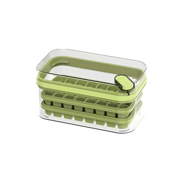 Ice Cube Tray with Lid and Ice Scoop