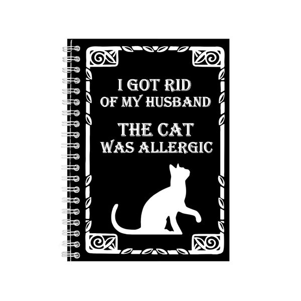 Cat Notebook Pet Gift Idea Writing Book Notepad Pad 35