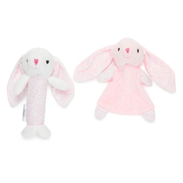 George &amp; Mason Baby - Girls Dudu &amp; Hand Rattle Toy Set