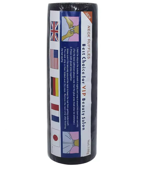 Disposable Barber &amp; Salon Stretchy Paper Neck Roll Strips Haircut Styling