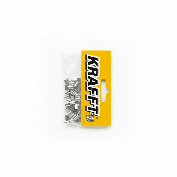 Krafft Aluminium Ferrule 4.5mm for Crafting - 50 Piece Set