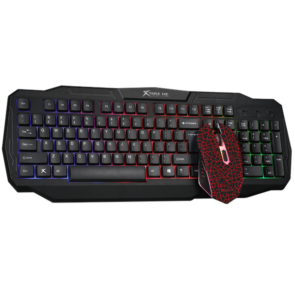 Xtrike Me MK-501KIT Gaming Combo 3200 dpi Mouse &amp; LED Backlit Keyboard