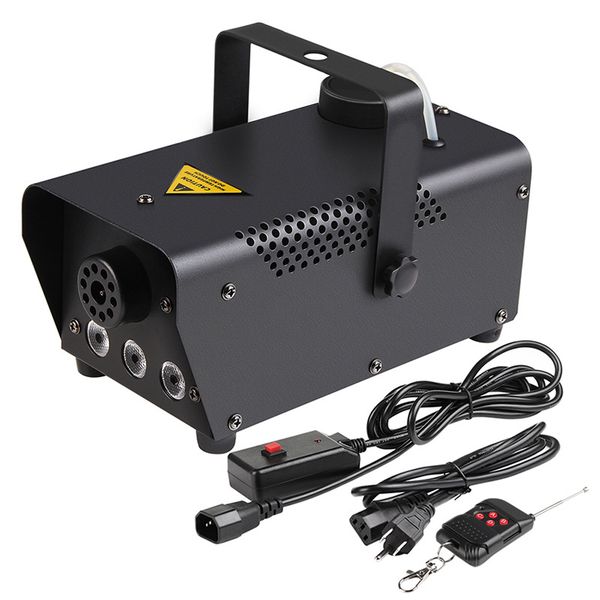 Compact Portable 600W Smoke Machine with Remote Control &amp; LED Lights