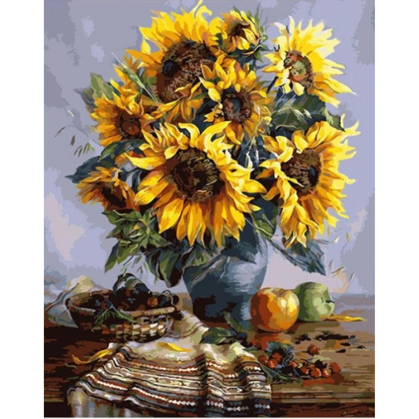Diamond Painting - Sunflowers - Round