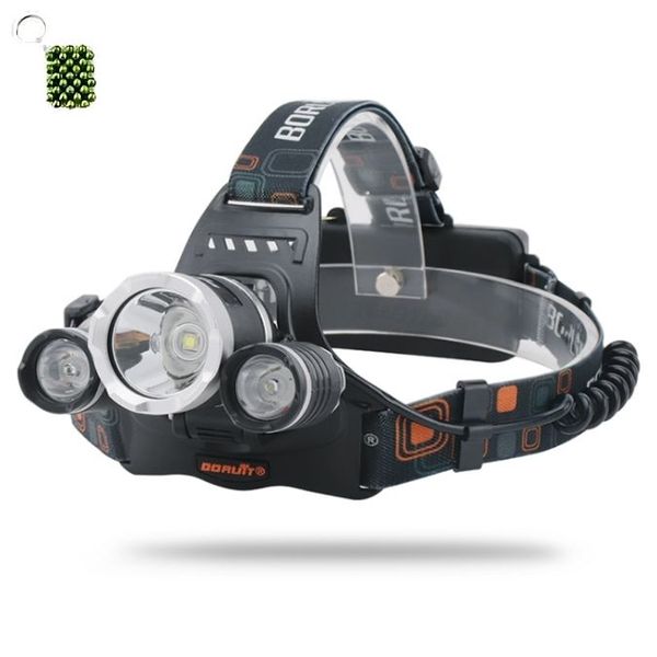 Super Bright Portable Rechargeable 3000 Lumen Headlight And A Keyholder