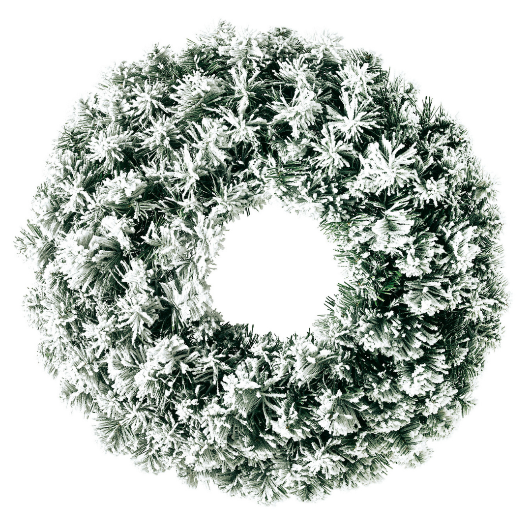 51cm Snowy Oxford Wreath