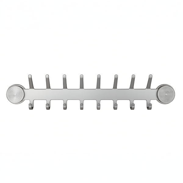 Modern Wall-Mounted Coat &amp; Hat Rack - Grey
