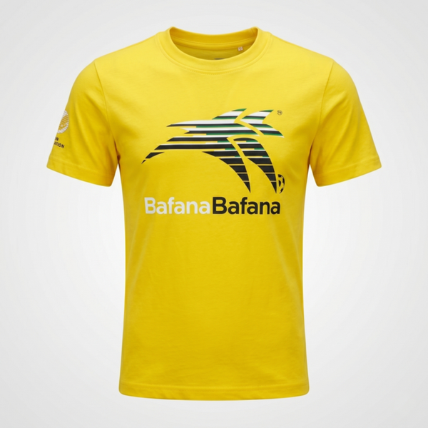 SAFA Bafana Bafana Kids' Graphic Soccer Supporters T-Shirt - Yellow